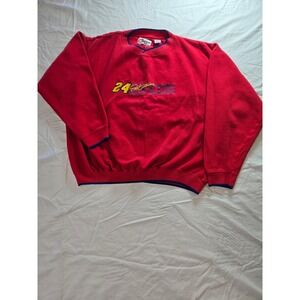 Vintage Competitors View Jeff Gordon 24 NASCAR Sweatshirt Red Mens Large 90s